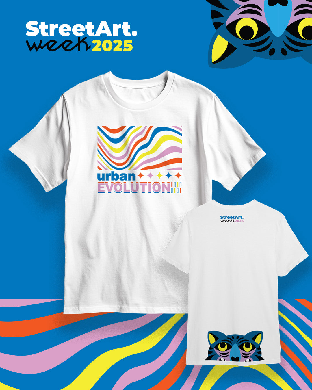 OFFICIAL T-SHIRT STREET ART WEEK 2025 - TIGER BACK