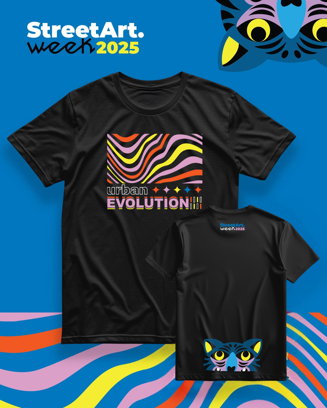 OFFICIAL T-SHIRT STREET ART WEEK 2025 - TIGER BACK