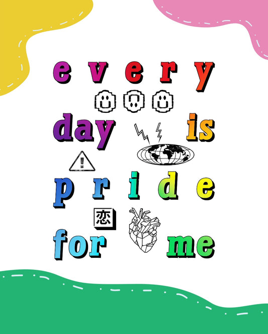 CAPSULE COLLECTION INKLUSION - BLACKEYEDMARTI - EVERY DAY IS PRIDE FOR ME - Officina Mush X SARDEGNA PRIDE 2025