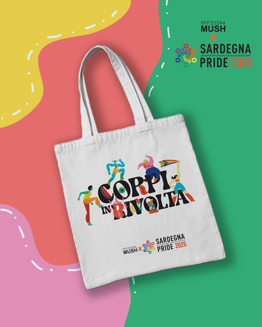 OFFICIAL TOTE BAG SARDEGNA PRIDE 2025 - CORPI IN RIVOLTA – Officina Mush x SARDEGNA PRIDE 2025