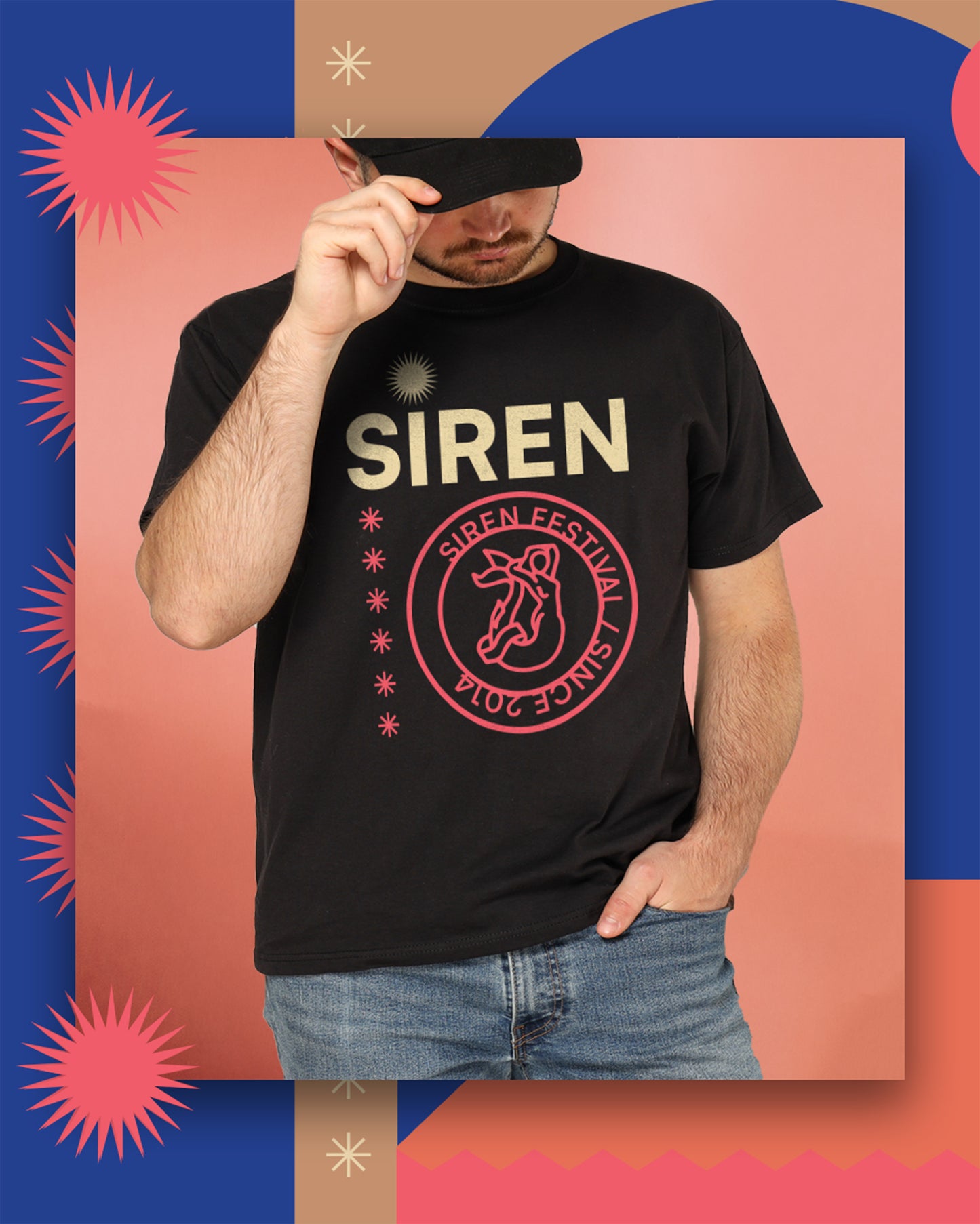 OFFICIAL T-SHIRT CORPI IN RIVOLTA - Officina Mush x SARDEGNA PRIDE 2025 - BLACK